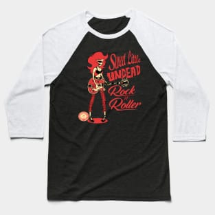 Sweet Little Undead Rock 'N' Roller Baseball T-Shirt